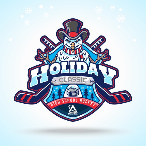 Hockey Snowman Concept Logo