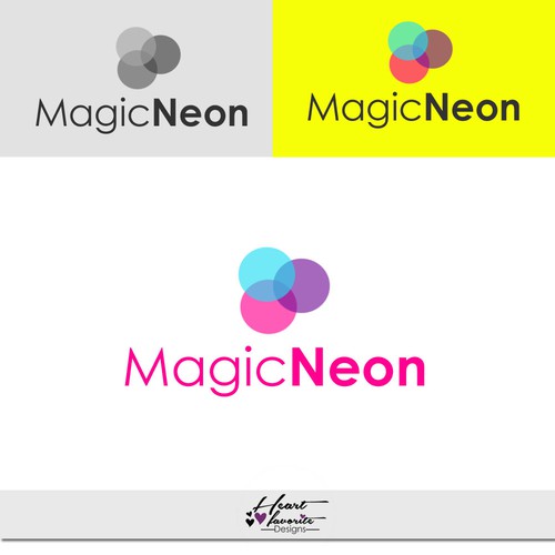 Magic Neon Logo Concept