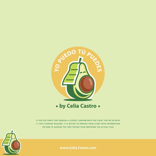 Mascot fun logo concept for YO PUEDO TU PUEDES