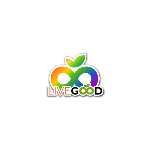 Supplement  fitness brand Live Good Sticker Design