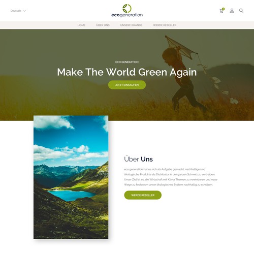 Web Design for eco generation