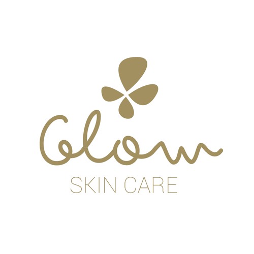 glow skin care logo design