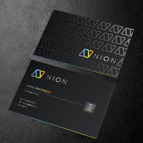 Minimal Black Business card