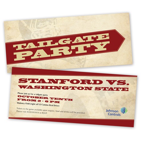 Tailgate Invitation Flyer