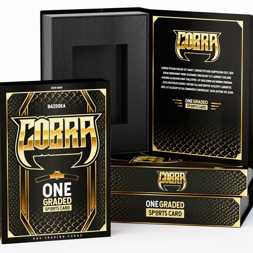 Box Art for High-End Sports Cards Repack Packaging