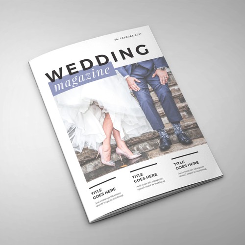 Magazine template design