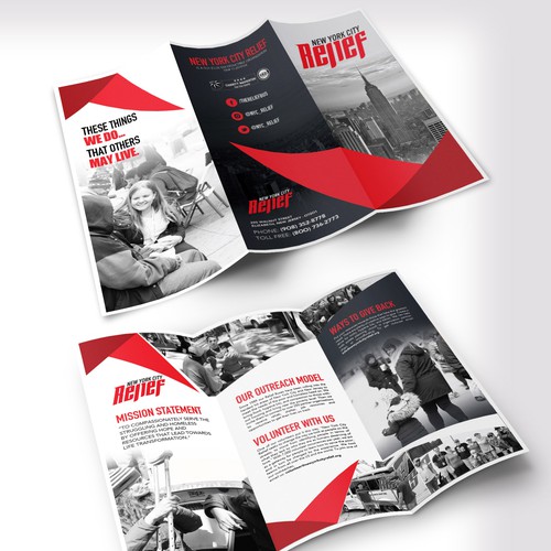 Brochure for Nonprofit helping NYC's Homeless.