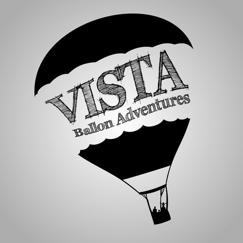 Logo for a hot air balloon company in Oregon winecountry