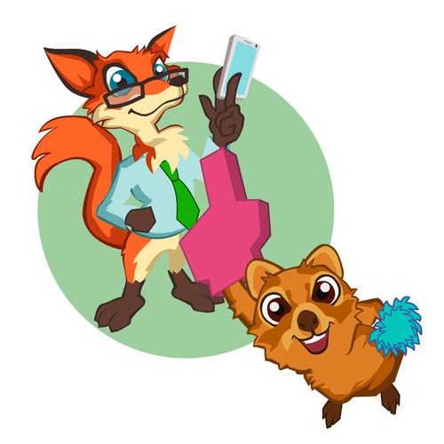 Fox and quokka