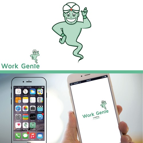 Create Genie Lamp App logo for large workforce based business