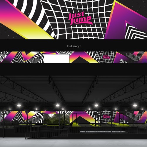 Graphic for a Trampoline Park