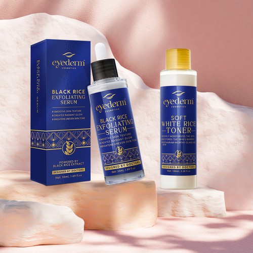 Cosmetic label & packaging designs 