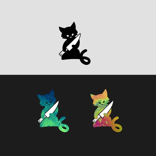 Logo design for Twitch gamer KittyHouseKnife