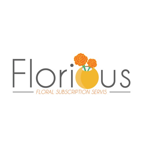 Floral logo design