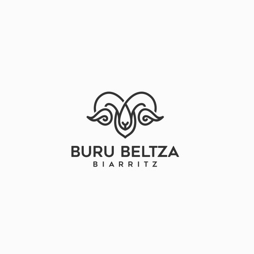 trendy and classy logo in Basque country atmosphere