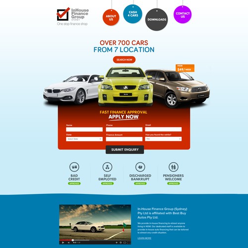 Car Loan Website - Sample 1