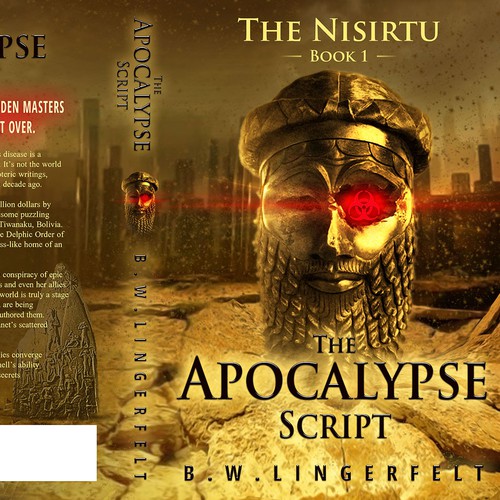 I need a tantalizing front and back cover for an apocalyptic fiction book