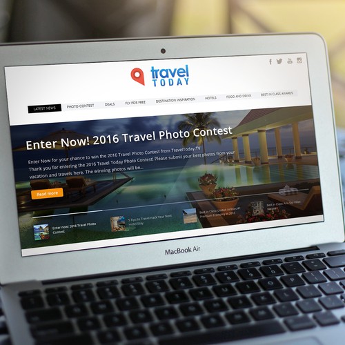 Website rework for TravelToday.tv