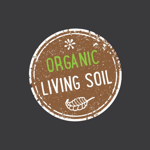 A logo for organic soil business