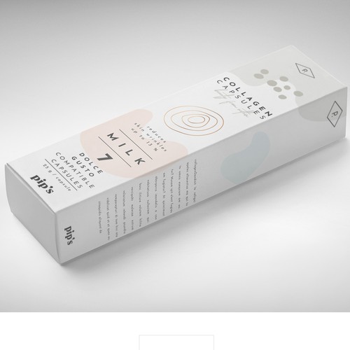 Packaging design for collagen coffee capsules