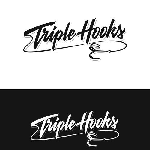 Triple hooks logo