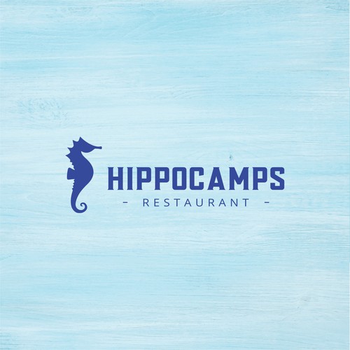 Hippocamps Restaurant Logo Design