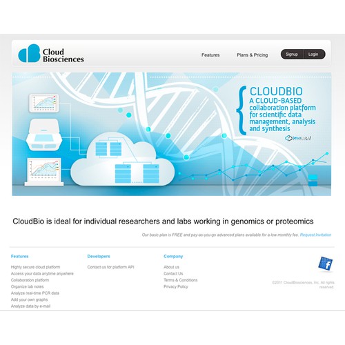 Header image design for LexaCloud site