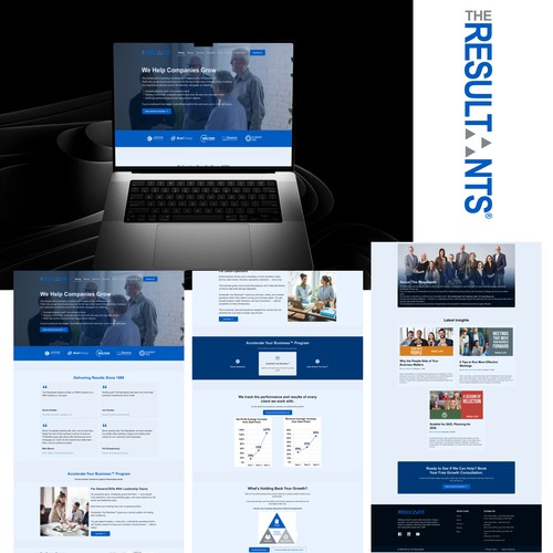 The Resultnts website redesign.