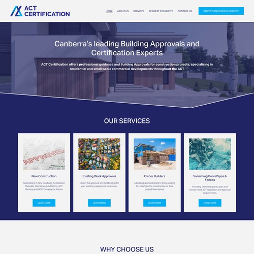 Squarespace Website for Trades company