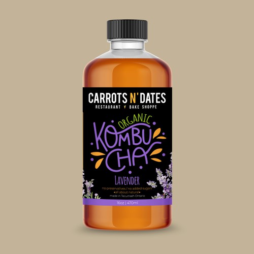 Organic Kombucha label