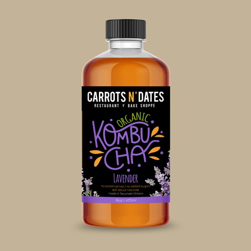 Organic Kombucha label