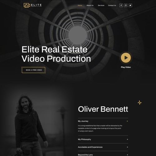 Minimalist Luxury Landing Page