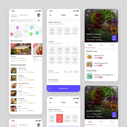 Food Pre-ordering App Design