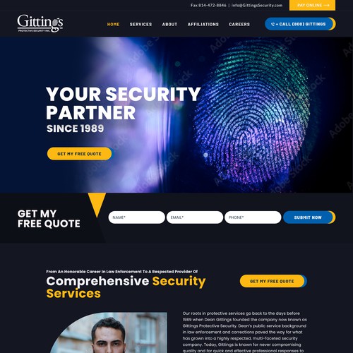Protective Security Website Upgrade