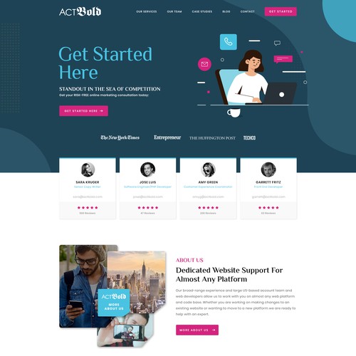 Landing page