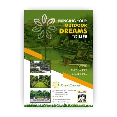 Modern Landscaping & Gardening Promotional Flyer Design