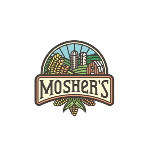 Logo concept for agriculture company.
