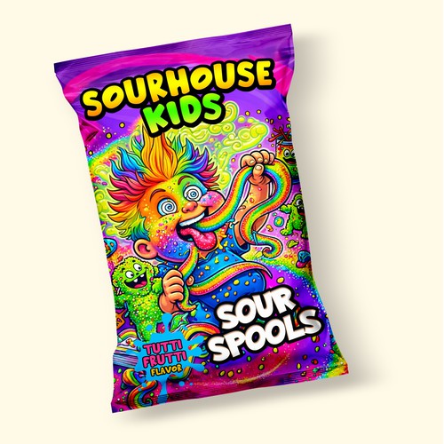 Design a new Sour Candy(pouch)package