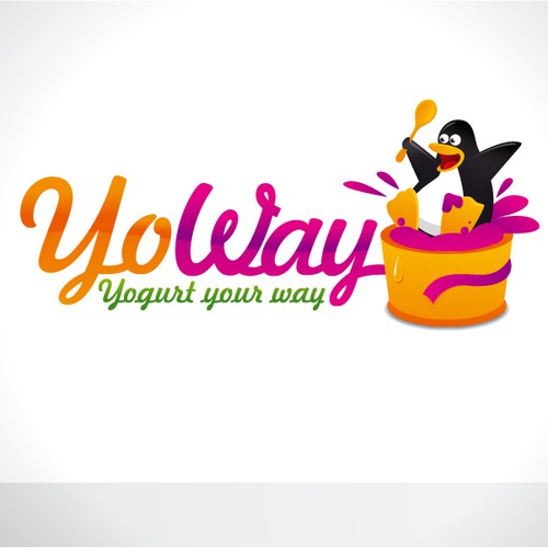 Gifted Designer for upbeat fun energitic Softserve Yogurt Co.