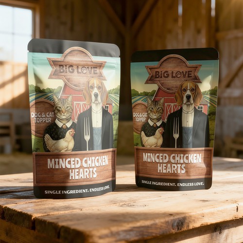 Rustic Premium Pet Food Packaging