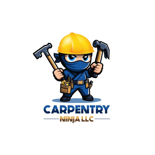 Carpentry Ninja Logo Design