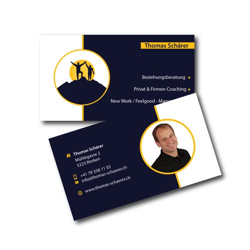 Business card for life coach