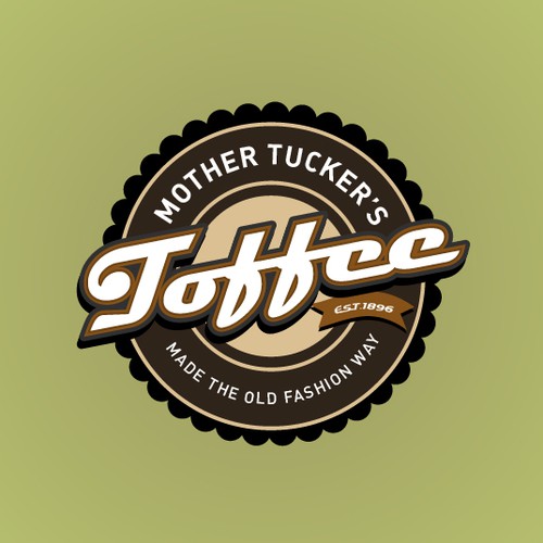 Create a logo equal to the unsurpassed quality of Mother Tucker's Toffee.