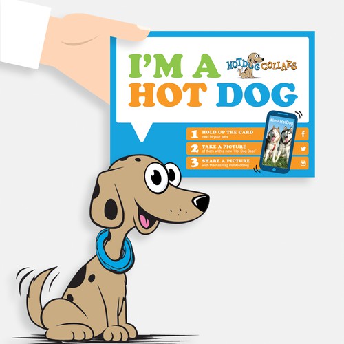 I'm a Hot Dog! Postcard