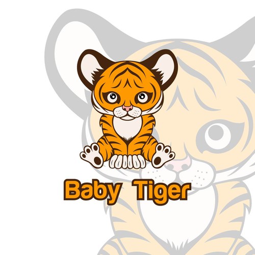 Logo character with Baby Tiger concept