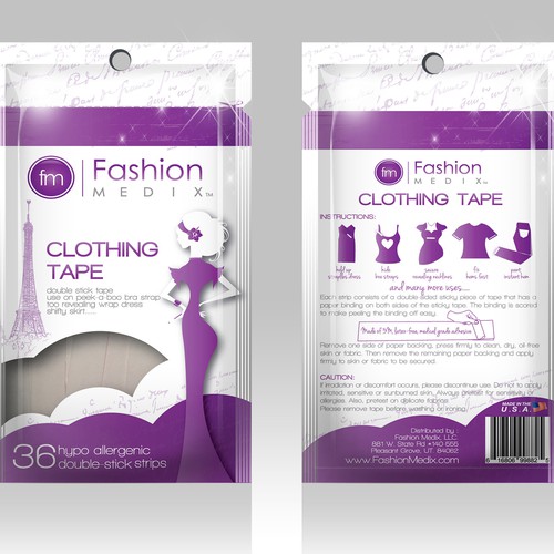 Clothing Tape Packaging Design