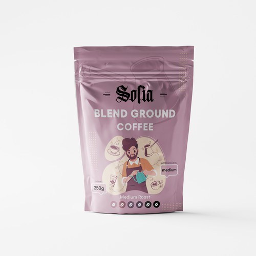 Sofia coffee package design