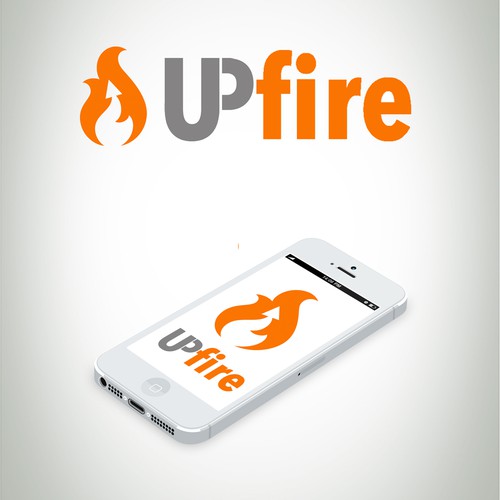 Upfire logo for iphone app