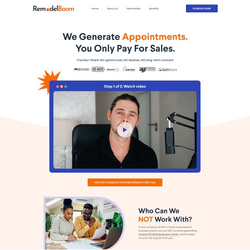 RemodelBoom: High-Converting Lead Generation Agency Landing Page