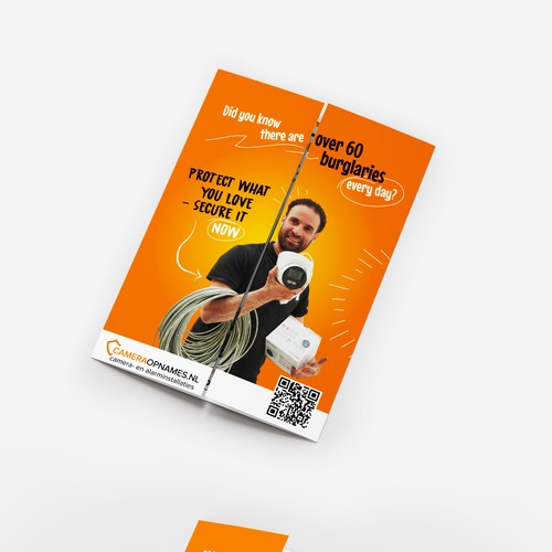 Bold but comical design with a solid color background
